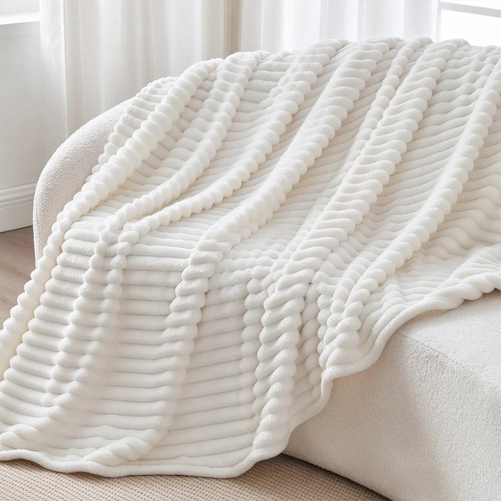 Cozy Plush Fleece Blanket Ultra-Soft Lightweight Room Decor | COZORVEL
