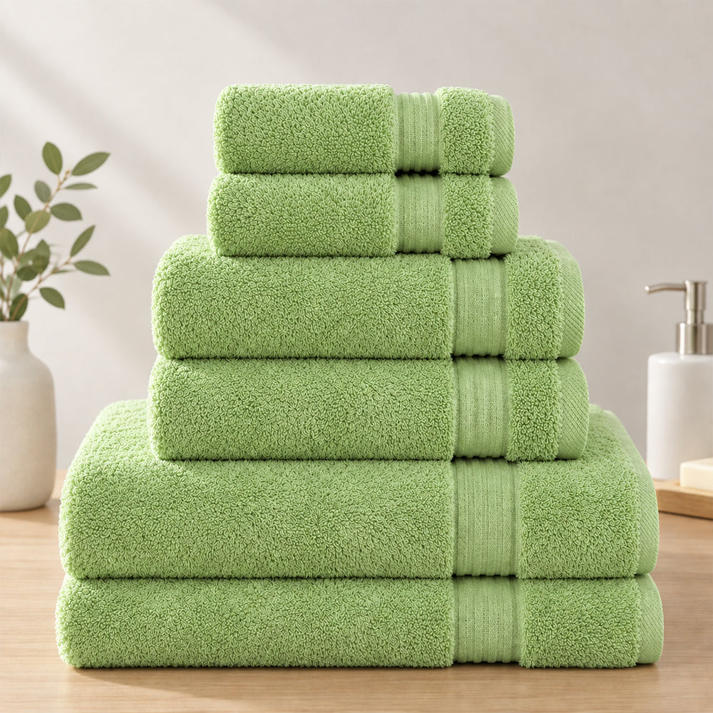 100% Cotton Bath Towel Set, 6 Piece Towel Set, Soft Absorbent Quick Dry| COZORVEL