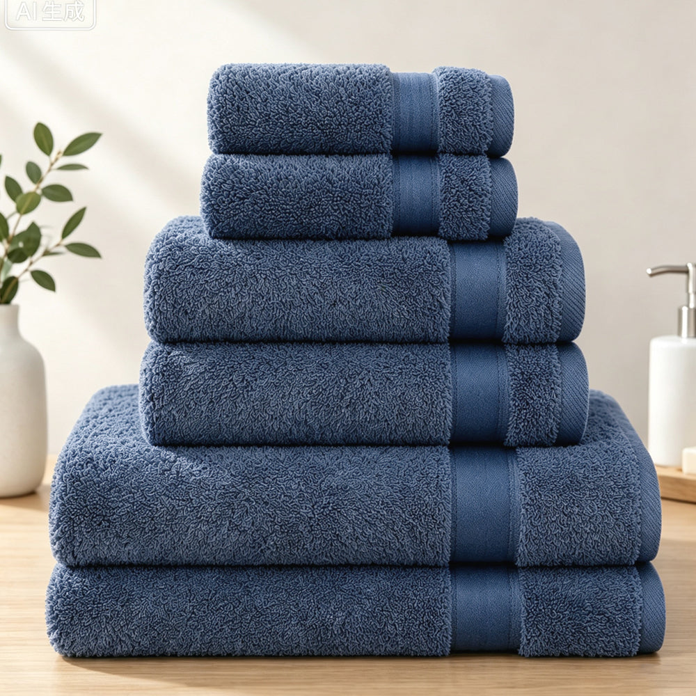 100% Cotton Bath Towel Set, 6 Piece Towel Set, Soft Absorbent Quick Dry| COZORVEL