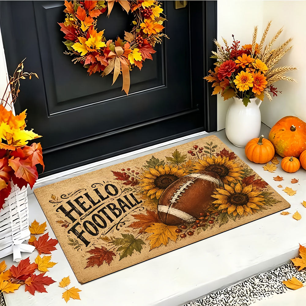 Halloween & Fall Festive Entrance Doormat Non-Slip Washable Indoor Floor Mat| COZORVEL