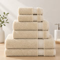 100% Cotton Bath Towel Set, 6 Piece Towel Set, Soft Absorbent Quick Dry| COZORVEL