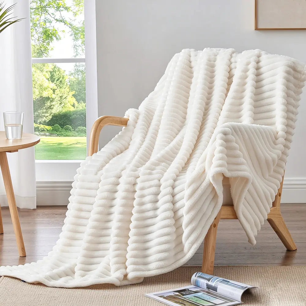 Cozy Plush Fleece Blanket Ultra-Soft Lightweight Room Decor | COZORVEL