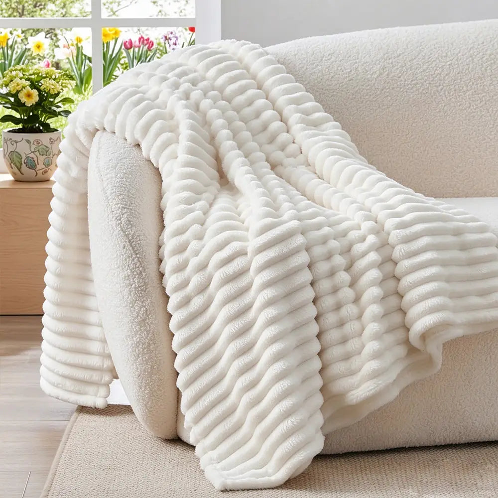 Cozy Plush Fleece Blanket Ultra-Soft Lightweight Room Decor | COZORVEL