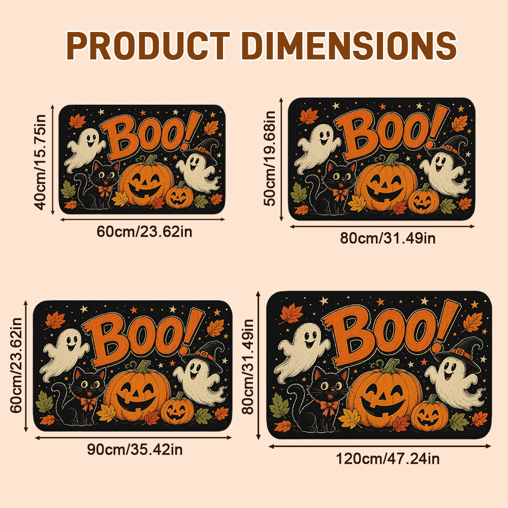 Halloween & Fall Festive Entrance Doormat Non-Slip Washable Indoor Floor Mat| COZORVEL
