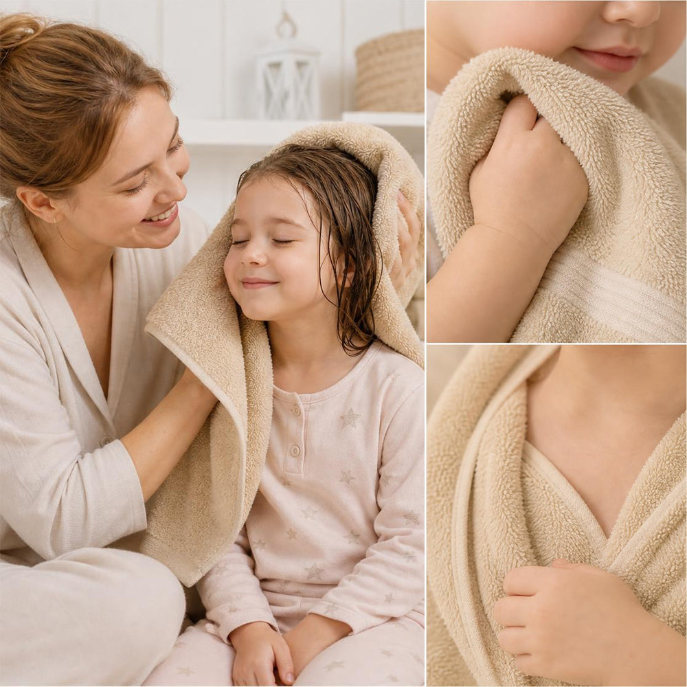 100% Cotton Bath Towel Set, 6 Piece Towel Set, Soft Absorbent Quick Dry| COZORVEL