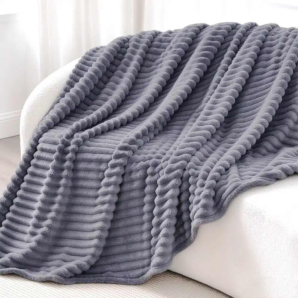 Cozy Plush Fleece Blanket Ultra-Soft Lightweight Room Decor | COZORVEL
