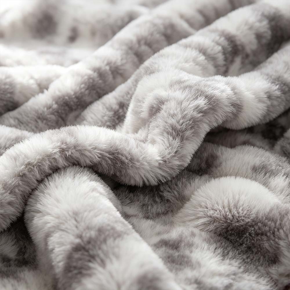 Cozy Faux Fur Throw Blanket for Couch, Fuzzy Soft Plush Blanket| COZORVEL
