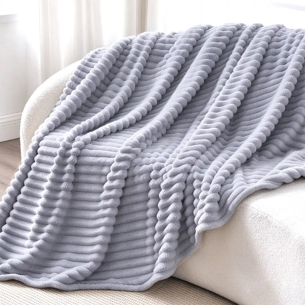 Cozy Plush Fleece Blanket Ultra-Soft Lightweight Room Decor | COZORVEL