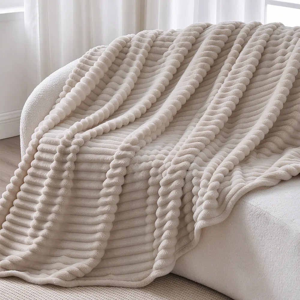 Cozy Plush Fleece Blanket Ultra-Soft Lightweight Room Decor | COZORVEL